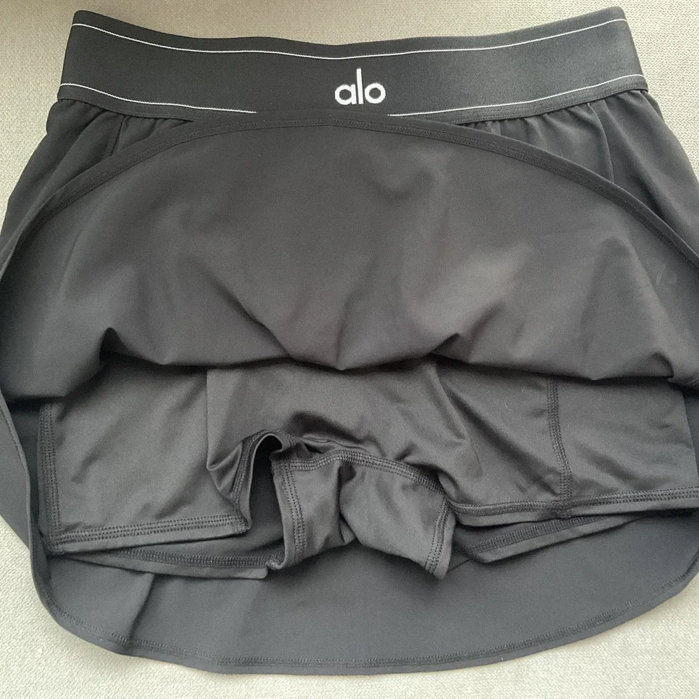 Alo Yoga Match Point Tennis Skirt Black S